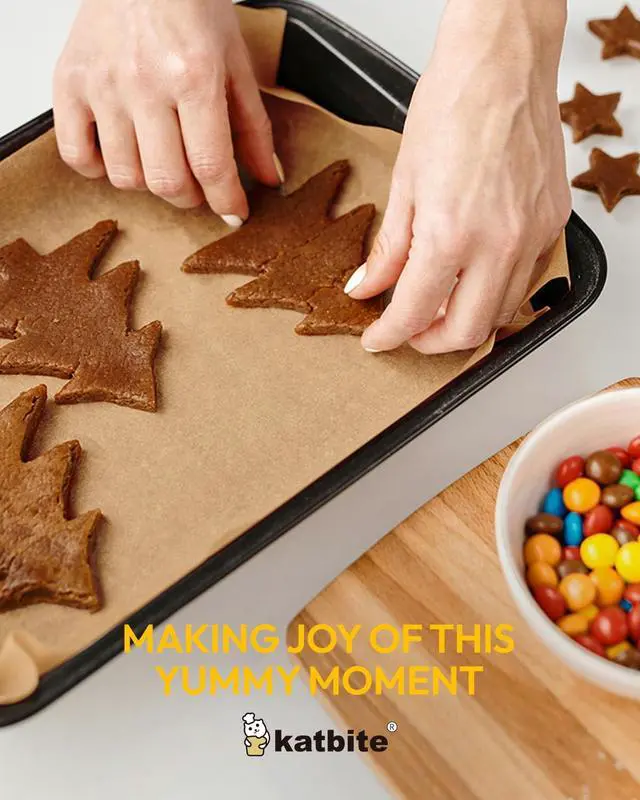 Alt view image 7 of 7 - 400PCS Unbleached Parchment Paper Sheets, 12 x 16 IN Pre-Cut Baking Parchment, Extra Strong, Heavy Duty Non-Stick Baking Paper for Half Sheet Cookie Bread Cake Pans, Grilling Meat Pizza,Oven