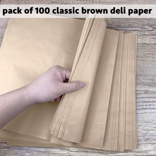 Alt view image 5 of 7 - Deli Paper Sheets 12" X 12" 100PK, Grease Proof Sandwich Wrapping Paper