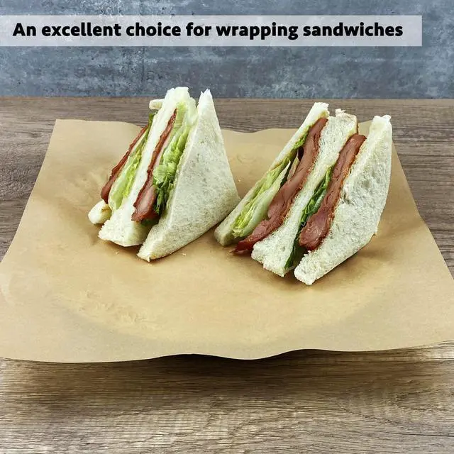 Alt view image 7 of 7 - Deli Paper Sheets 12" X 12" 100PK, Grease Proof Sandwich Wrapping Paper