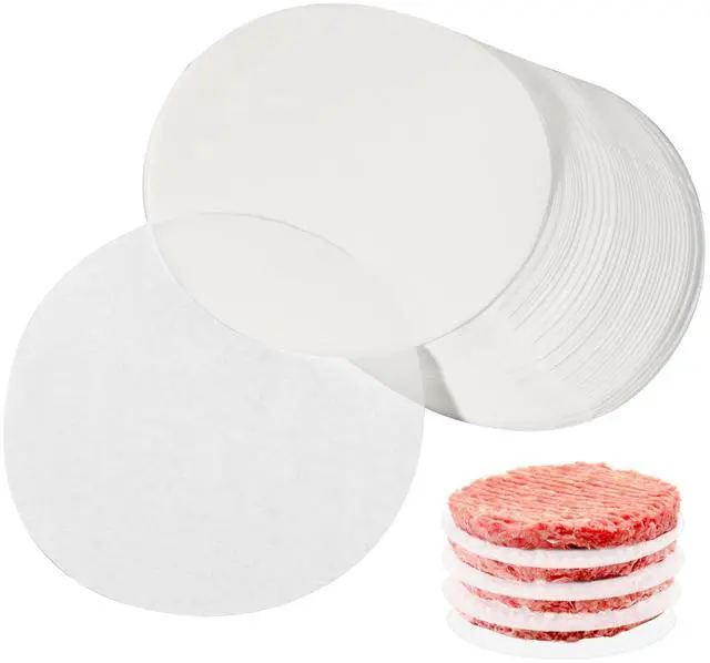 Main image of 500Pcs 4.5Inch Hamburger Patty Paper, Non Stick Round Burger Patty Paper Sheets, Burger Parchment Papers for Separating Hamburger Patties