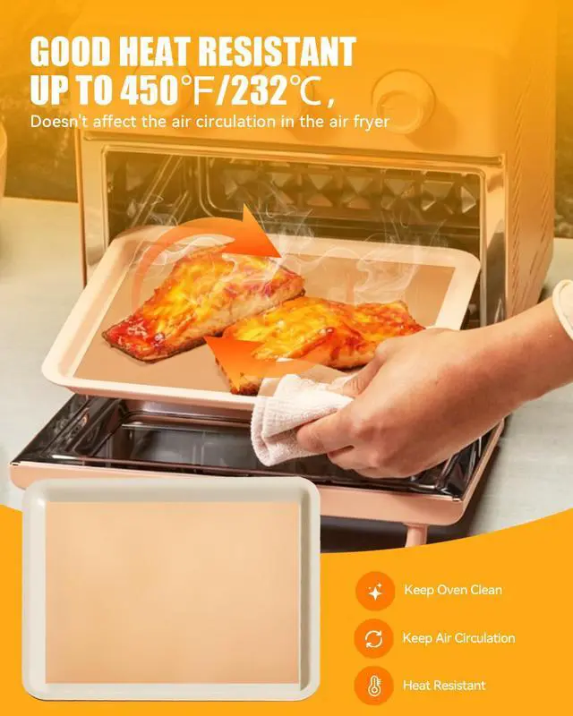 Alt view image 4 of 6 - 130PCs Air Fryer Paper Liners Compatible with Our Place 12.7 QT Wonder Oven