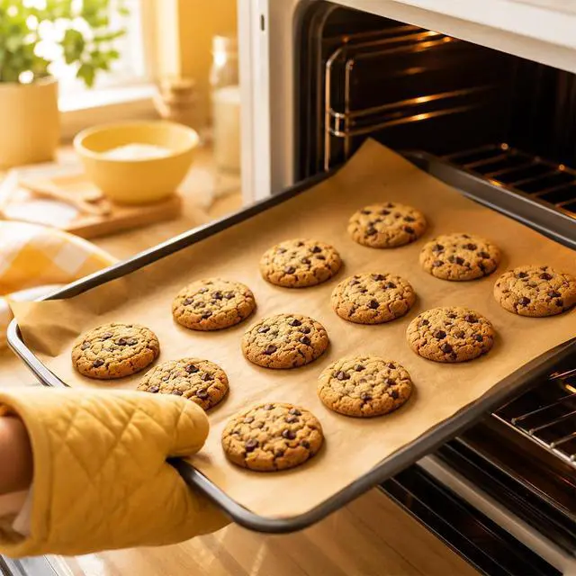 Alt view image 6 of 7 - Parchment Paper Sheets 12x16 Inch, 200 Count Unbleached Pre-Cut Baking Paper, Non-Stick Baking Liners, Heat Resistant for Oven, Air Fryer, Microwave, Half Sheet Pan Size for Cookies Cakes