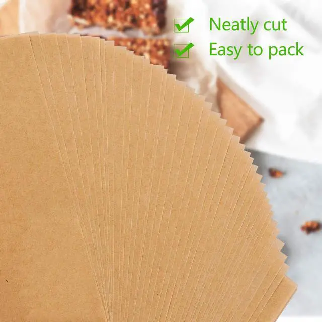 Alt view image 3 of 7 - 300 Pcs Parchment Paper Sheets for Baking, 8x12 Inches Unbleached Precut Parchment Paper for Baking Cookies, Frying, Air Fryer, Cooking, Grilling Rack, Oven