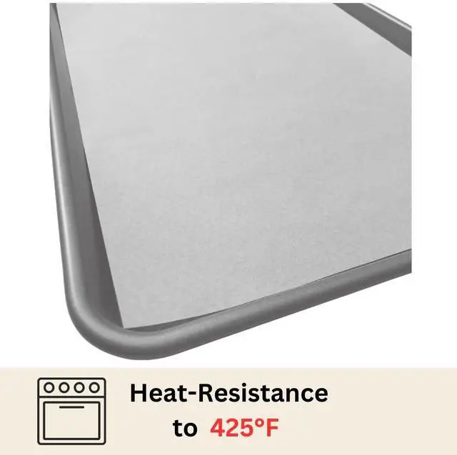 Alt view image 3 of 4 - 8 1/2" X 11", 100 Pack Parchment Paper Pan Liner - Sheets for Baking Cookies, Cooking - Made in USA