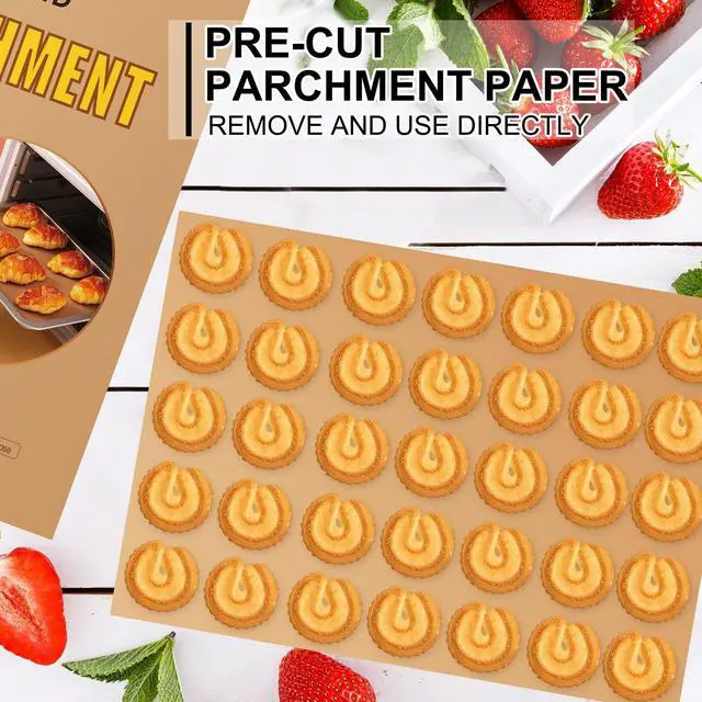 Alt view image 2 of 7 - 200 Pcs Parchment Paper Sheets, 12 x 16 Inches Air Fryer Disposable Paper Liners, Non-Stick Precut Parchment Paper for Baking, HOFHTD Unbleached Baking Papers for Cooking, Grilling, Roasting, Steaming