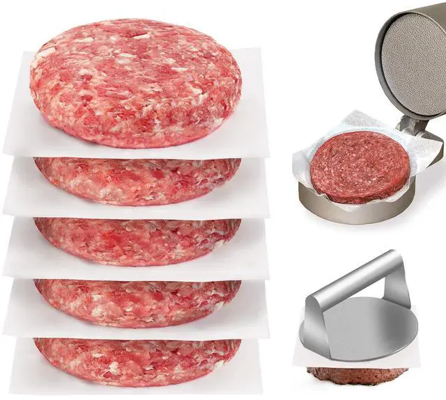 Main image of Parchment Paper Squares, Set of 300, 6 x 6 Inch Hamburger Patty Paper, Non Stick Patty Paper for Smash Burger Press, Burger Patty Maker, Separating Freezing & More