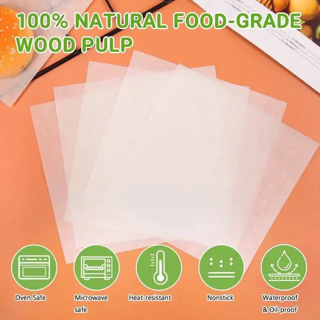 Alt view image 4 of 7 - Parchment Paper Squares, Set of 300, 6 x 6 Inch Hamburger Patty Paper, Non Stick Patty Paper for Smash Burger Press, Burger Patty Maker, Separating Freezing & More