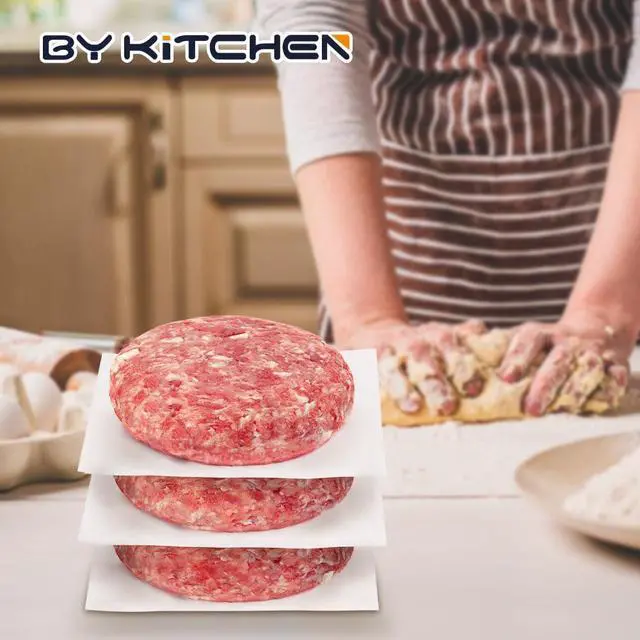 Alt view image 7 of 7 - Parchment Paper Squares, Set of 300, 6 x 6 Inch Hamburger Patty Paper, Non Stick Patty Paper for Smash Burger Press, Burger Patty Maker, Separating Freezing & More