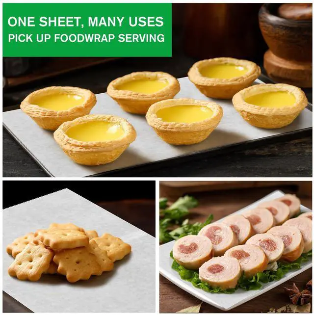 Alt view image 7 of 7 - Precut POP UP Deli Paper Sheet Pack of 200, Interfolded Heavy Paper for Food Wrap and Serving (8" x 10-1/2", White