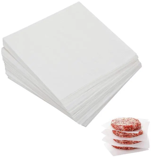Main image of Parchment Paper Squares, 4x4 Inch, Set of 300, Small Hamburger Patty Paper/Nonstick Precut Square Baking Parchment for Separating Small Burger Patty, Cookies & Other Foods, or Baking & Candy Wrapper