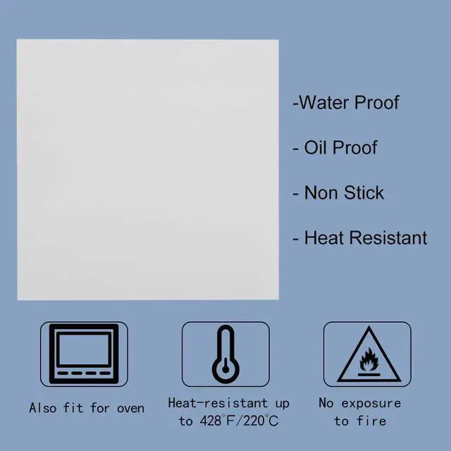Alt view image 4 of 7 - Parchment Paper Squares, 4x4 Inch, Set of 300, Small Hamburger Patty Paper/Nonstick Precut Square Baking Parchment for Separating Small Burger Patty, Cookies & Other Foods, or Baking & Candy Wrapper