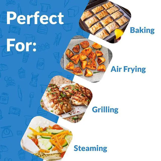 Alt view image 4 of 7 - 500 Pcs Parchment Paper Sheets, 12x16 in. | White, Non-Stick, Pre-Cut Pan Liners | Baking, Air Fryer, Grilling