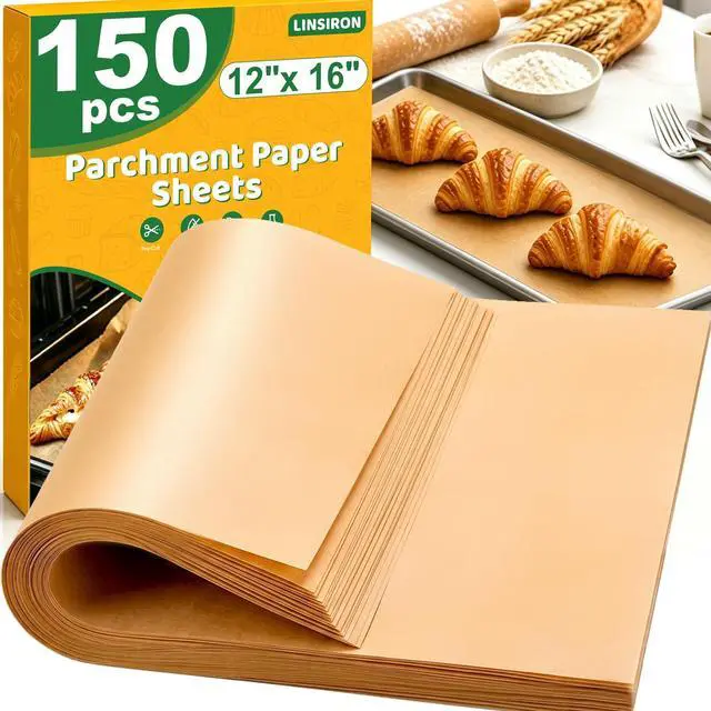 Main image of 150 Pcs Parchment Paper Sheets for Baking,12x16 Inch Baking Paper