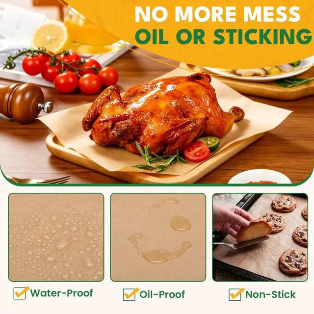 Alt view image 3 of 7 - 150 Pcs Parchment Paper Sheets for Baking,12x16 Inch Baking Paper