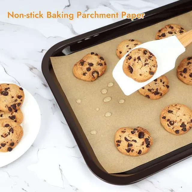 Alt view image 4 of 7 - 9 x 13 Inch Parchment Paper Sheets, Non-Stick Precut Unbleached Baking Parchment Paper Liners for Oven, Air Fryer, Grilling, Cooking Bread Cake Cookie, Fits for Quarter Sheet Pan (120pcs)