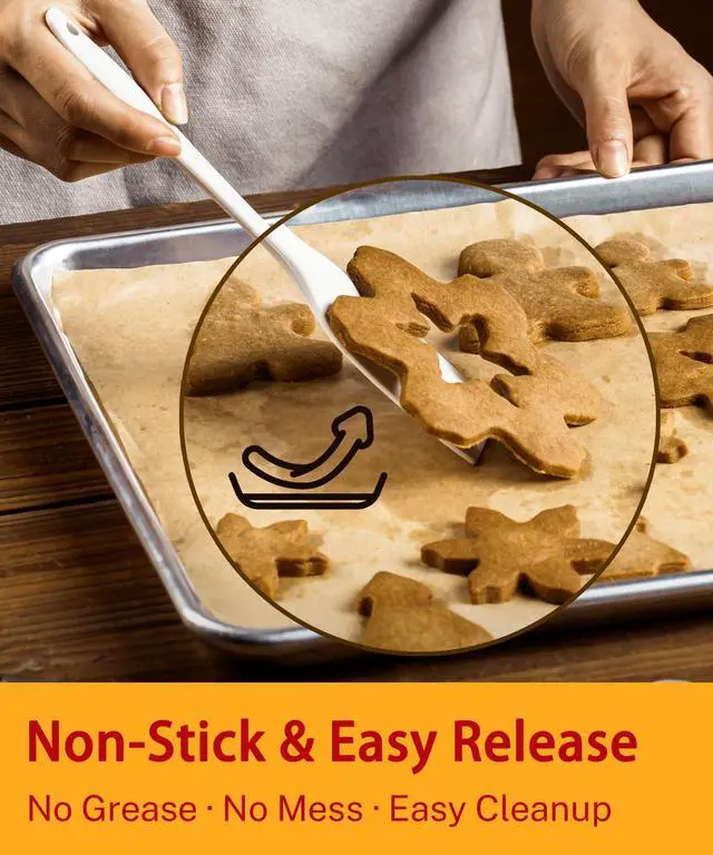 Alt view image 3 of 7 - 200 Sheets Precut Parchment Paper, 12x16.5 Inches, Non-Stick, Unbleached