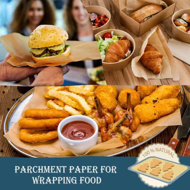 Alt view image 6 of 7 - 200 PCS Parchment Paper Baking Sheets 9x13 IN, Precut Non-Stick Parchment Paper for Baking, Cooking, Grilling, Frying and Steaming - Unbleached, Fit for Quarter Sheet Pans