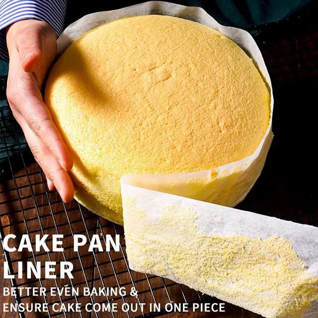 Alt view image 2 of 7 - Non-stick Cake Pan Side Liner - Parchment Paper Strips for Cake Pan Circles, Bakeware Sheet Tray, Springform Pan, 2.75in x 164ft Pre-cut Baking Paper Roll, Oven & Microwave Safe