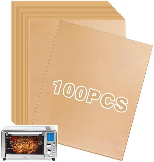 Main image of Parchment Paper Liners for Emeril Lagasse Everyday 360 Stainless Steel Air Fryer, 100 PCS Unbleached Baking Parchment Paper Disposable