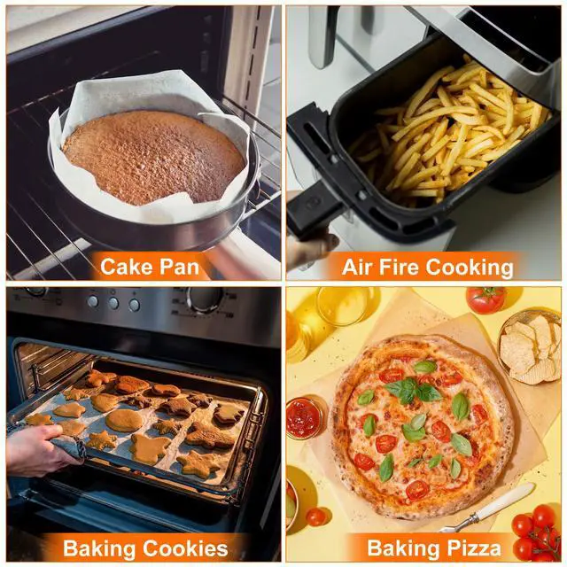 Alt view image 4 of 5 - 500Pcs Parchment Paper Rounds 3-1/2 Inch, Round Parchment Paper Non Stick for Baking Small Cakes, Separating Frozen Meat, Toaster Oven, White