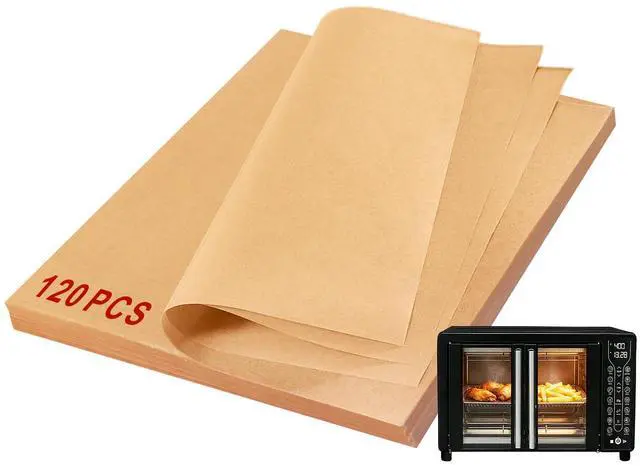 Main image of 120Pcs Air Fryer Parchment Paper Liners Compatible with Gourmia GTF7460 Toaster Oven Air Fryer Combo, Disposable Nonstick Airfryer Paper Sheets Oven Liner for Gourmia French Door Air Fryer Accessories
