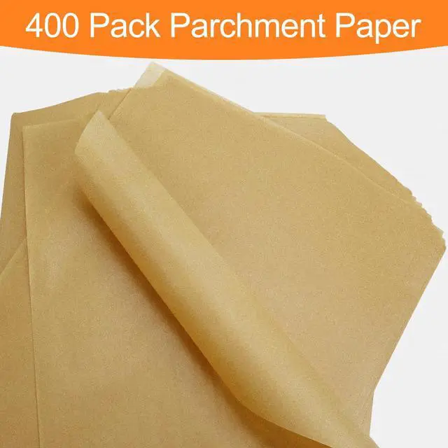 Alt view image 3 of 7 - 400 Pack Parchment Paper Sheets, 12 x 16 Inch No-Stick Pre-Cut Baking Paper Sheets, Half Sheet Parchment Paper for Cooking, Grilling, Steaming, Oven, Air Fryer, Microwave