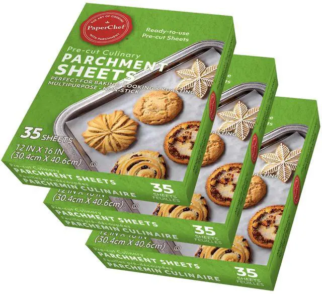 Main image of Culinary Parchment Paper Sheets Precut Nonstick 35 Count 3 Pack