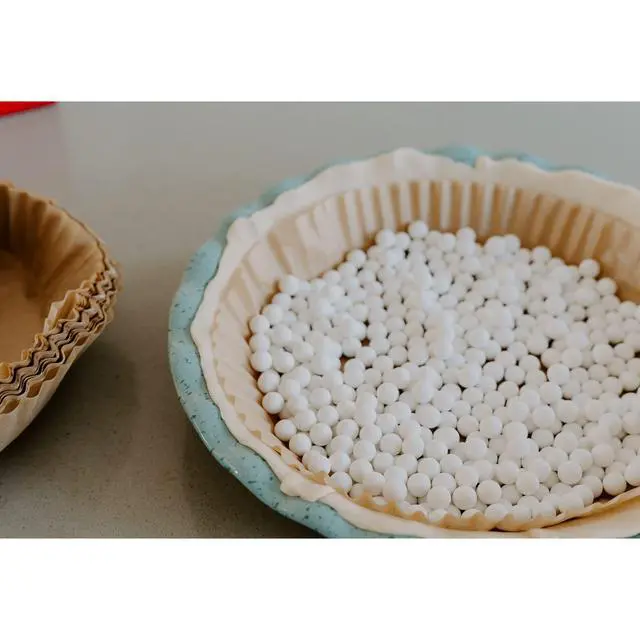 Alt view image 6 of 6 - Parchment Paper for Pie Weights and Pans, Plastic Free Packaging, Pre Formed fit 8,9,10 Inch Dish, Natural Unbleached Food Grade Non-Stick Liners, High Heat Safe, Designed in USA, 50 Sheets