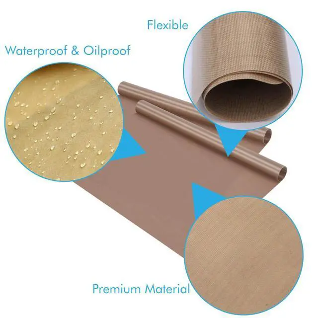 Alt view image 4 of 5 - Pack Teflon Sheet for Heat Press Transfer Sheet Non Stick 12''x16'' Heat Press Transfer Paper Heat Resistant Craft Mat