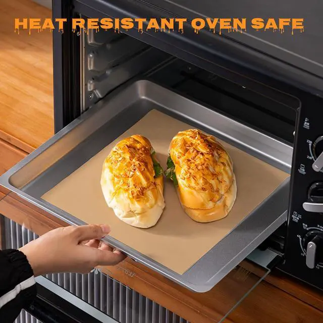 Alt view image 4 of 6 - Unbleached Parchment Paper Sheets for Baking 100 Pcs 8x8 inchNon-Stick Baking Parchment Hamburger Patty Paper Liners for Oven, Bread pan, Cakes pans, Air Fryer Liners Square Brown