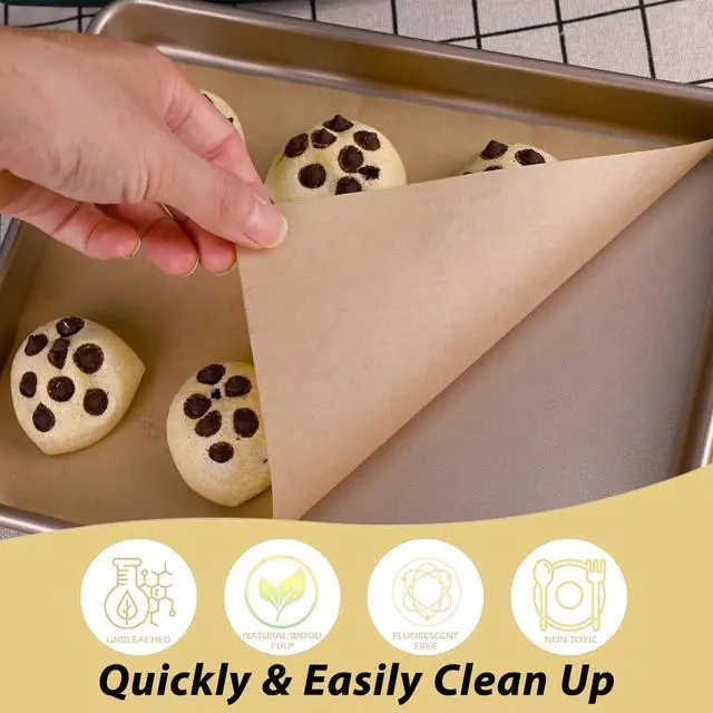 Alt view image 3 of 7 - Parchment Paper Baking Sheets for Breville Smart Oven Air Fryer Pro BOV900BSS, 9x13 Inch Non-Stick Precut Baking Parchment for Air Fryer Steaming Bread Cup Cake Cookie and More