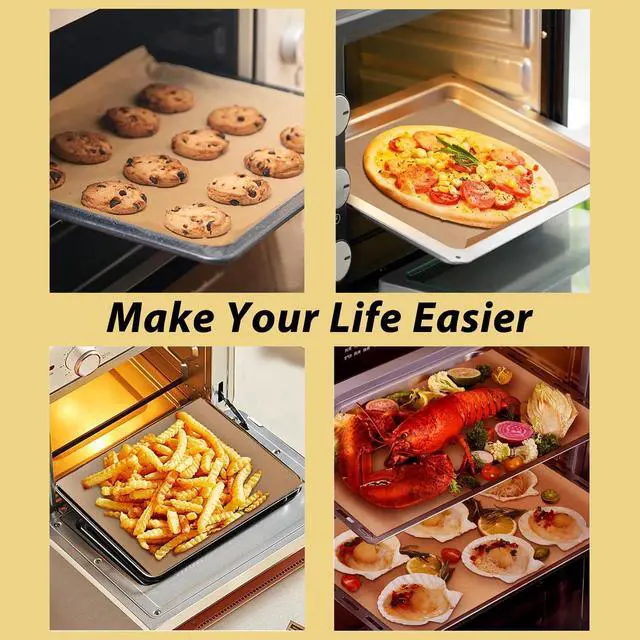 Alt view image 7 of 7 - Parchment Paper Baking Sheets for Breville Smart Oven Air Fryer Pro BOV900BSS, 9x13 Inch Non-Stick Precut Baking Parchment for Air Fryer Steaming Bread Cup Cake Cookie and More