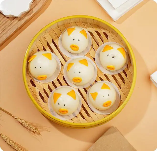 Alt view image 2 of 7 - 500pcs 4.5 Inch Hamburger Patty Paper Rounds White Parchment Paper Non-Stick Food Grade Burger Paper Sheets for Burger Press/Separating Frozen Patties (4.5")