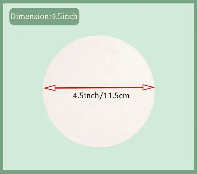 Alt view image 4 of 7 - 500pcs 4.5 Inch Hamburger Patty Paper Rounds White Parchment Paper Non-Stick Food Grade Burger Paper Sheets for Burger Press/Separating Frozen Patties (4.5")