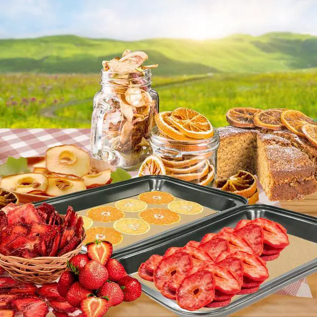 Alt view image 7 of 7 - 200 PCS Freeze Dryer Tray Mats for Harvest Right Freeze Dryer Trays, Non-Stick Baking Mats One-Off Parchment Paper Compatible with Harvest Right Freeze Dryer Trays (Large - 19.9" x 8.4")