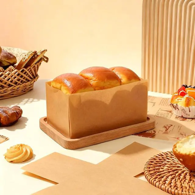 Alt view image 3 of 7 - Mini Loaf Pan Liners, 100 Pcs Unbleached Parchment Paper, Non-Stick Bread Pan Liners for 6x3 / 6.3x2.95 Inch Pans, Pre Cut Parchment Liners for Bread Meatloaf Cakes
