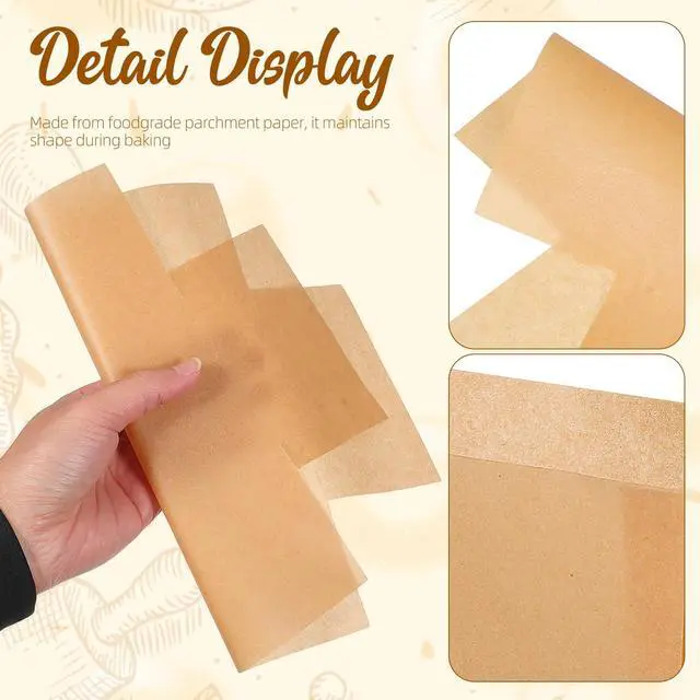 Alt view image 4 of 7 - Mini Loaf Pan Liners, 100 Pcs Unbleached Parchment Paper, Non-Stick Bread Pan Liners for 6x3 / 6.3x2.95 Inch Pans, Pre Cut Parchment Liners for Bread Meatloaf Cakes