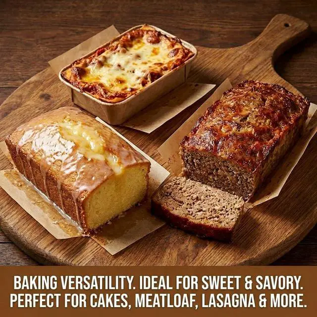 Alt view image 6 of 7 - Mini Loaf Pan Liners, 100 Pcs Unbleached Parchment Paper, Non-Stick Bread Pan Liners for 6x3 / 6.3x2.95 Inch Pans, Pre Cut Parchment Liners for Bread Meatloaf Cakes