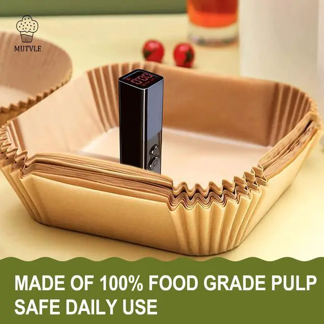 Alt view image 5 of 7 - Air Fryer Liners for Ninja Crispi, Disposable 125 + 125 Pcs Ninja Crispi Accessories for Ninja Crispi 4-in-1 Portable Glass Air Fryer Cooking System, Non-Stick Ninja Crispi Liners Disposable