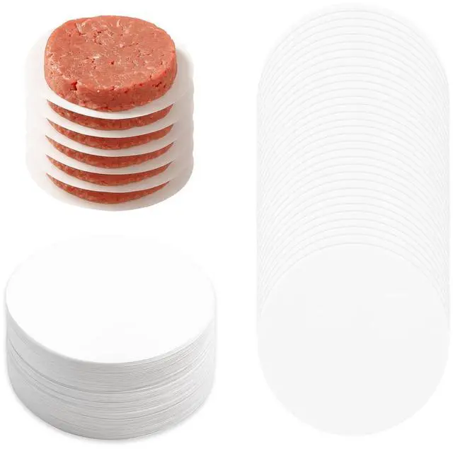 Main image of 200PCS Hamburger Patty Paper, 4.5 Inch Round Non-Stick Patty Paper Sheets,Baking Parchment Rounds for Burger Press,Separating Burger Patty, Cookies and Baking