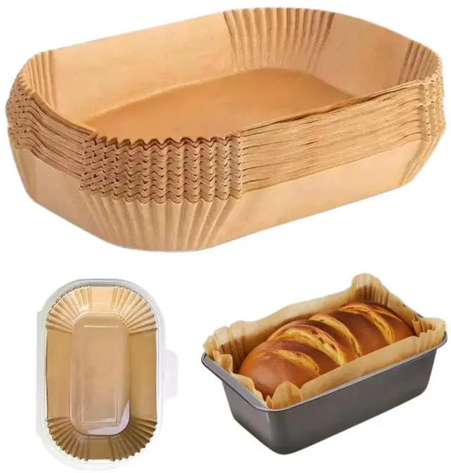Main image of 150 Pcs Loaf Pan Liners 9x5 Inch - Unbleached Parchment Paper for Baking Bread, Meatloaf & Cake - Non-Stick, Pre-Cut Greaseproof Baking Paper Sheets for Standard 2 LB Loaf Pans