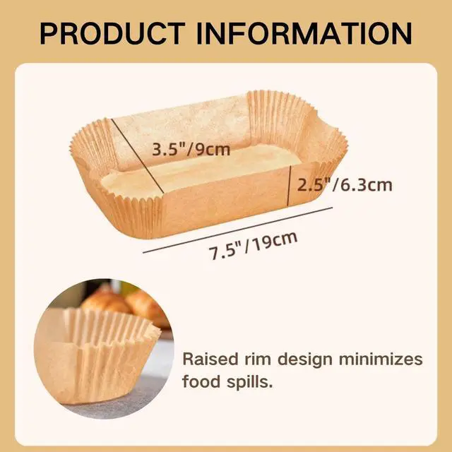 Alt view image 2 of 7 - 150 Pcs Loaf Pan Liners 9x5 Inch - Unbleached Parchment Paper for Baking Bread, Meatloaf & Cake - Non-Stick, Pre-Cut Greaseproof Baking Paper Sheets for Standard 2 LB Loaf Pans