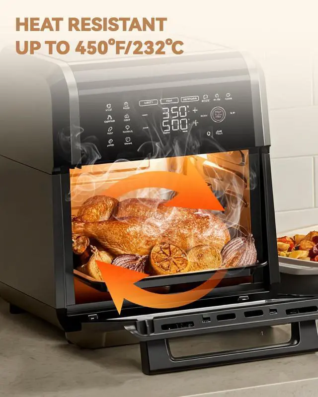 Alt view image 4 of 6 - 125PCs Air Fryer Parchment Paper Liners Compatible with Chefman 12-Quart