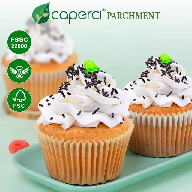 Alt view image 2 of 7 - Unbleached Parchment Cupcake Liners 225pcs - Standard Paper Muffin Liners Cups for Baking, Cupcake Wrappers with Excellent Greaseproof, Non-Stick & Non-Slip, Food Grade (Natural)