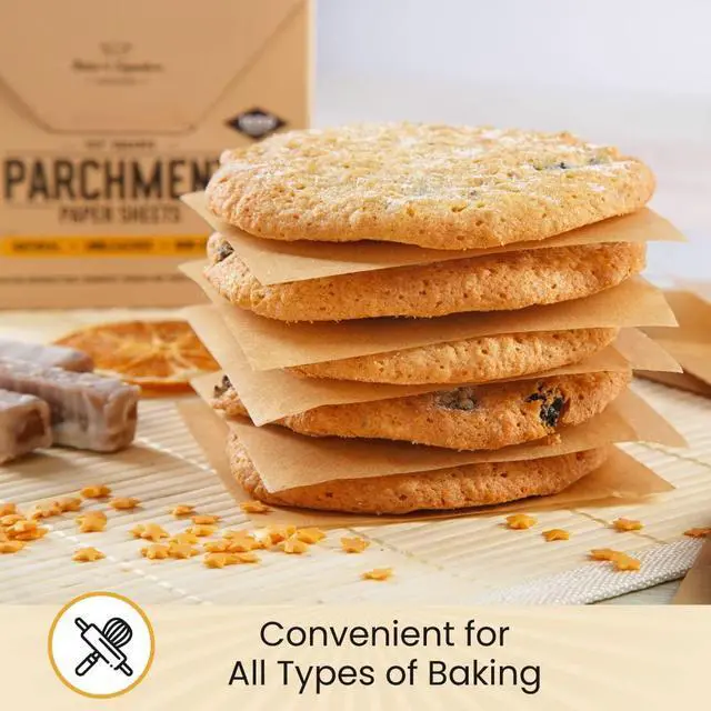 Alt view image 4 of 6 - Hamburger Patty Paper Squares 5"x5", 300Pcs Parchment Paper Sheets | Silicone Coated & Unbleached Pastry Paper Ideal for Baking, Wrapping, Freezing, Non-Toxic Oven Friendly