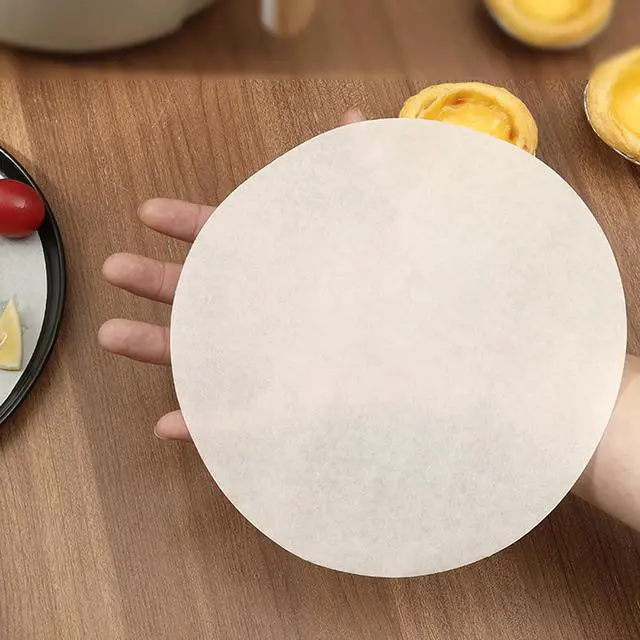 Alt view image 6 of 6 - 11 Inch Parchment Paper Baking Sheets Rounds, 100Pcs Non Stick Precut Baking Parchment, Korean BBQ Grill Paper Dutch Oven Liners for Springform Cake Tin, Toaster Oven, Microwave