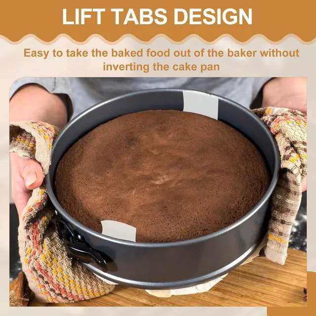 Alt view image 4 of 6 - Inch Round Parchment Paper, Non Stick Circle Baking Sheets Paper Precut Liners with Lift Tabs for Air Fryer Cake Baking Cake Pan (White, Pack of 100)