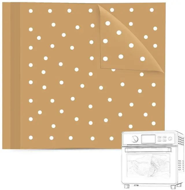 Main image of Air Fryer Oven Liners, 11x12 Inches, Nonstick Unbleached Rectangular Airfryer Parchment Paper for Ninja Foodi Air Fryer Toaster Ovens, XL Airfryer, Dehydrator and More (Set of 100)