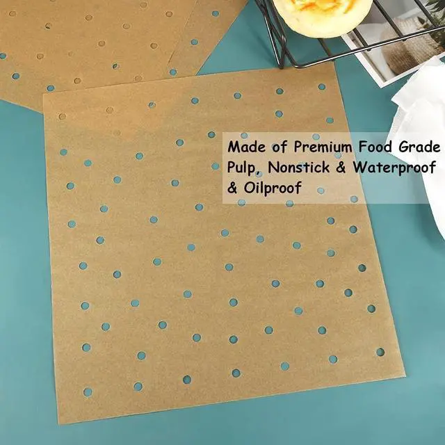 Alt view image 4 of 7 - Air Fryer Oven Liners, 11x12 Inches, Nonstick Unbleached Rectangular Airfryer Parchment Paper for Ninja Foodi Air Fryer Toaster Ovens, XL Airfryer, Dehydrator and More (Set of 100)