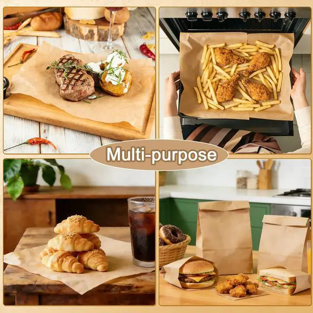 Alt view image 7 of 7 - 360 Pcs Parchment Paper Sheets, Non-Stick, Pre-cut (12x16 Inch)